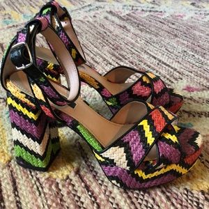 Topshop Leah Cross Strap Platform Sandal